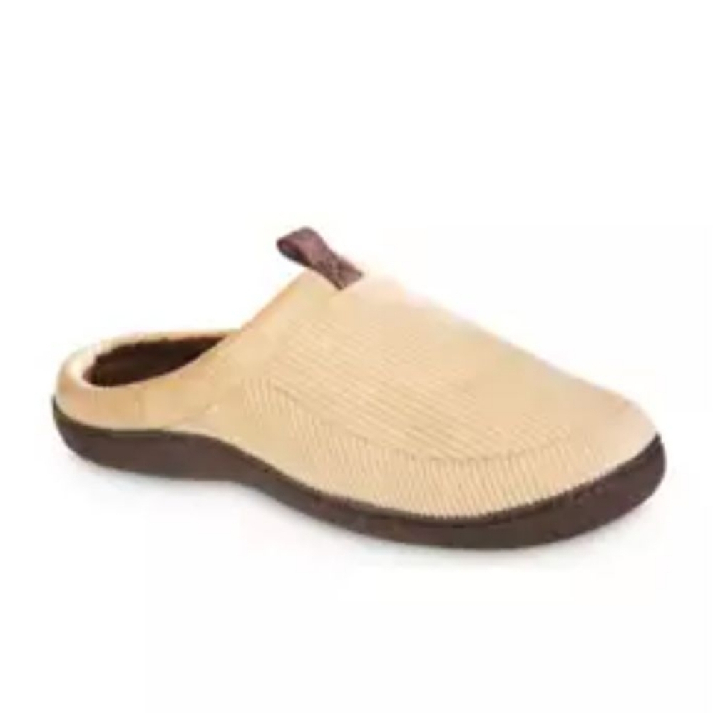 Isotoner Signature Men's Large Corduroy Slippers NWT